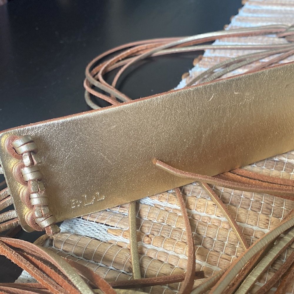 Euc Ralph Lauren gold tie belt I believe it was a medium - Picture 6 of 6